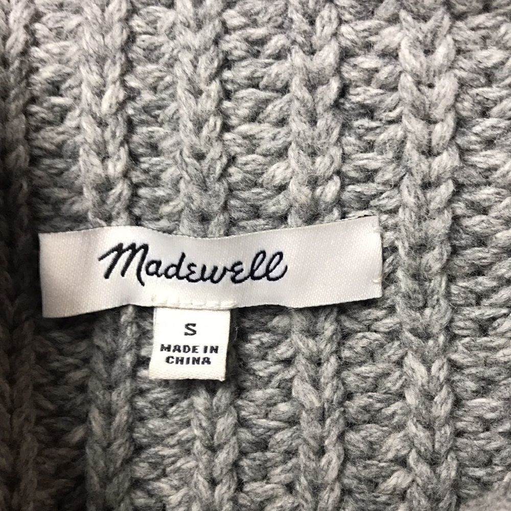 Madewell Mock Neck Side Buttons Sweater Size Small - Picture 5 of 6
